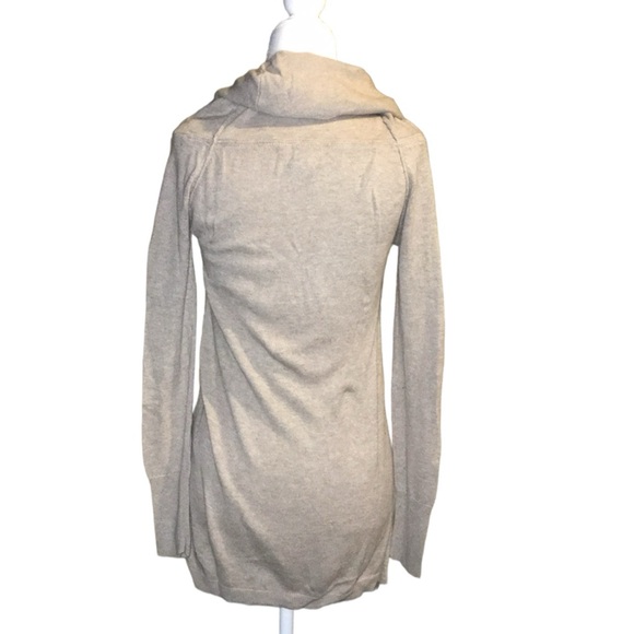 Shrinking Violet | Women's Cowl Sweater | Tan | XS - Picture 2 of 4